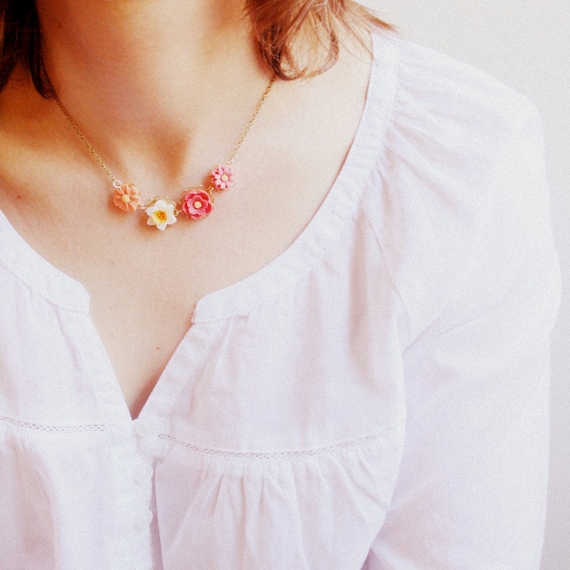 Daffodil Floral Necklace