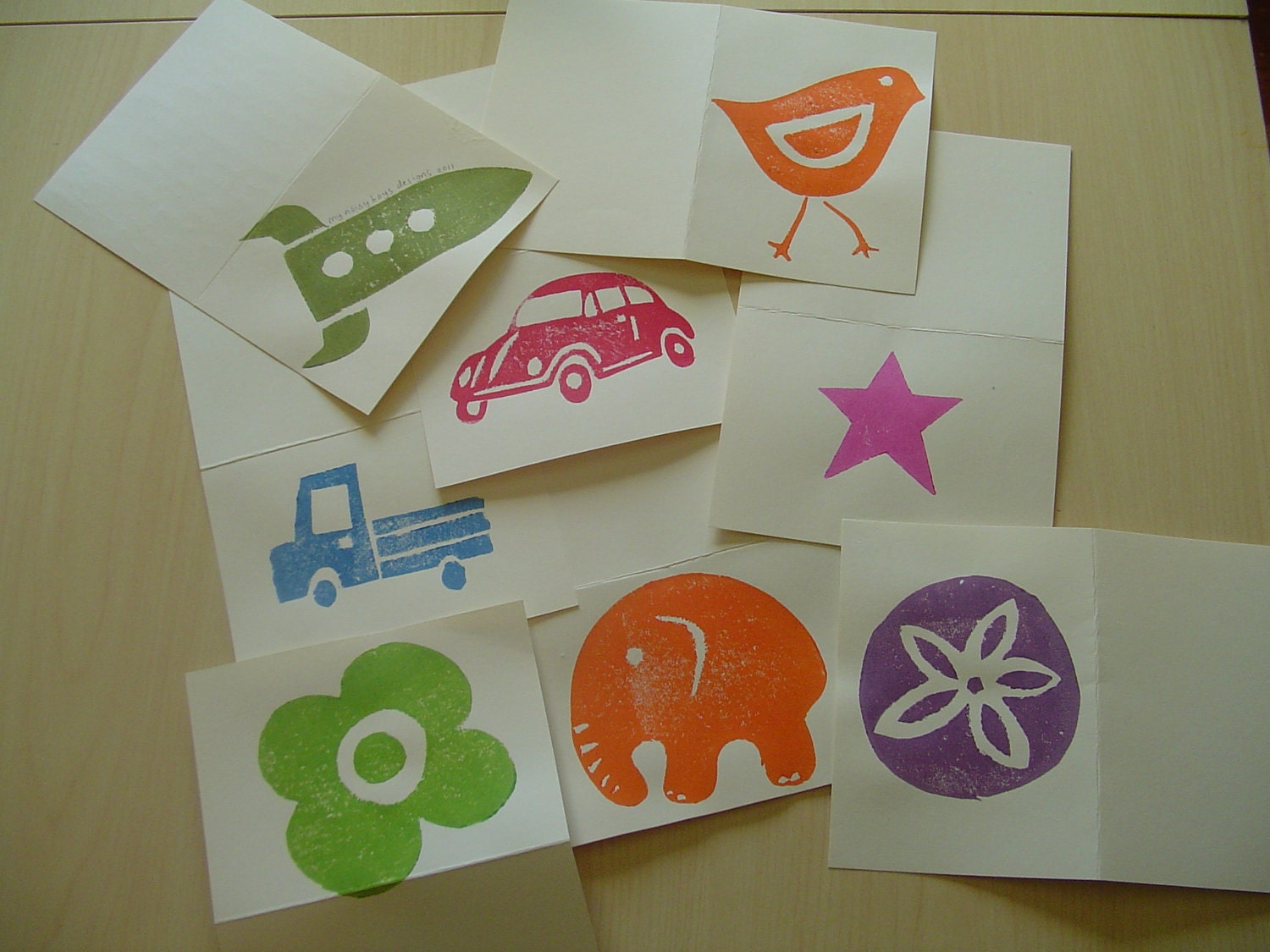 10 Custom Printed Notecards