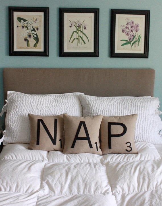 NAP Letter Pillows - Inserts Included