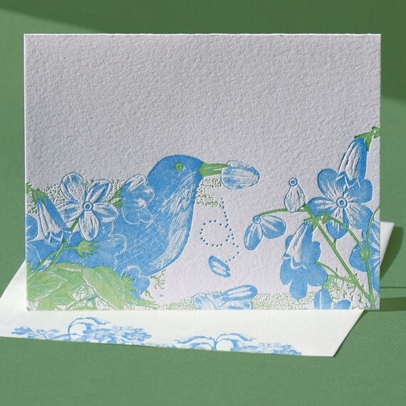 Forget -Me-Not Note Card