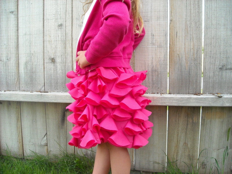 Pink Petal Skirt Size 4T to 6T