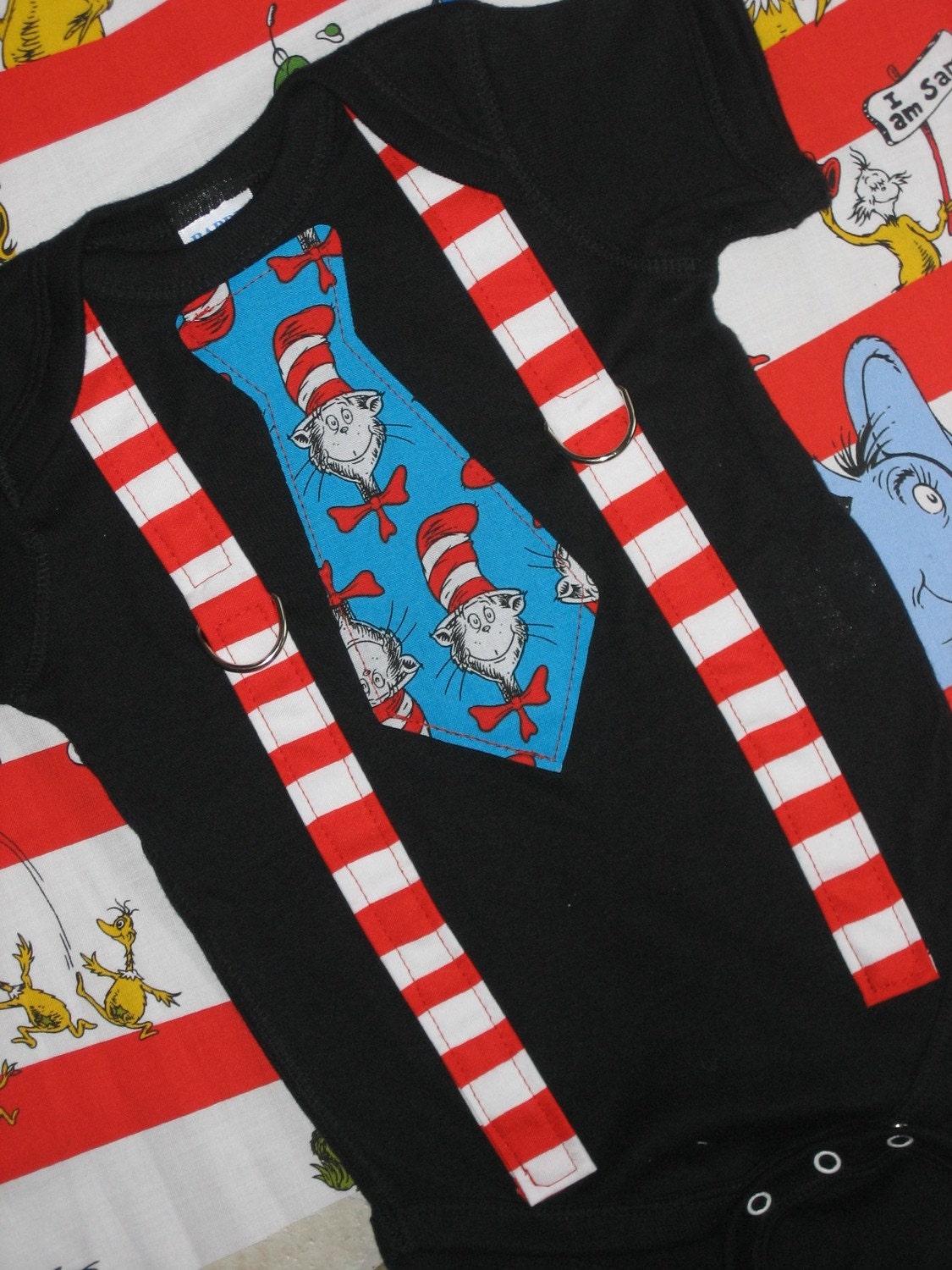 Cat in the Hat Suspender Tie shirt