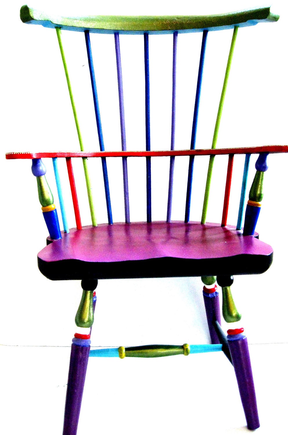 Windsor Style Doll Chair Hand Painted