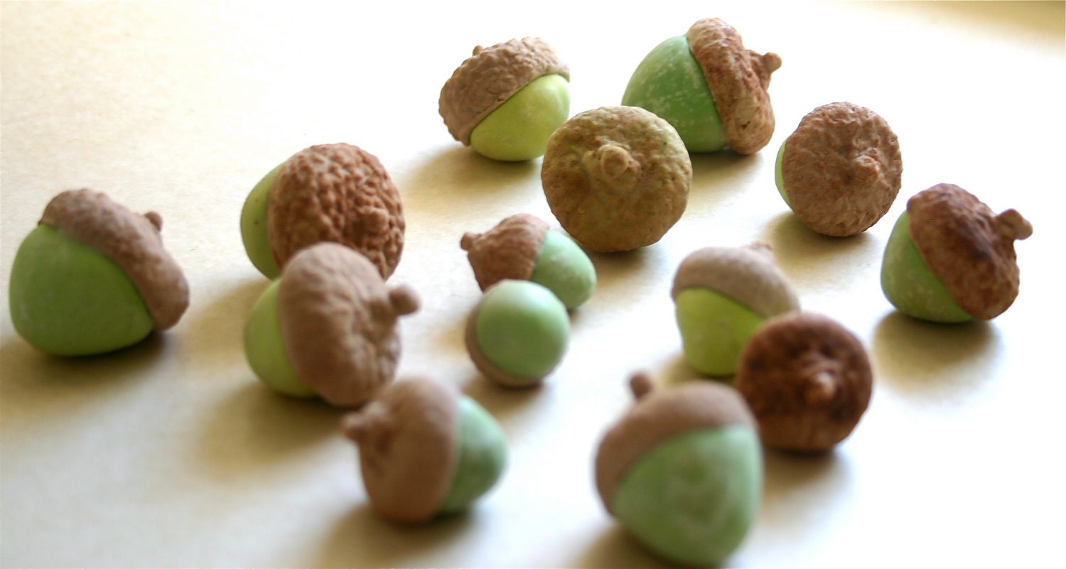 Edible Chocolate Cocoa Bean Candy Acorns 10 -Featured in the Huffington Post- Edible Cake Topper