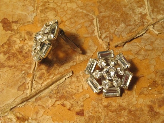 Earrings from the 60's Bezel Set