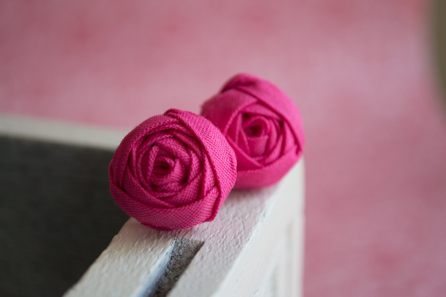 Berry Rosette Earrings