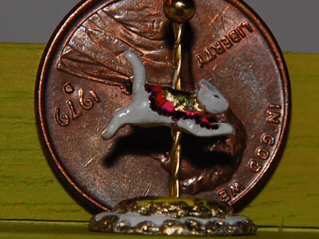Dollhouse Miniature Carousel Stand Figurine Kit- 1