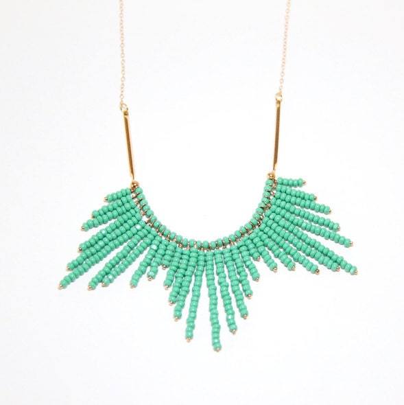 Turquoise Sunburst Necklace