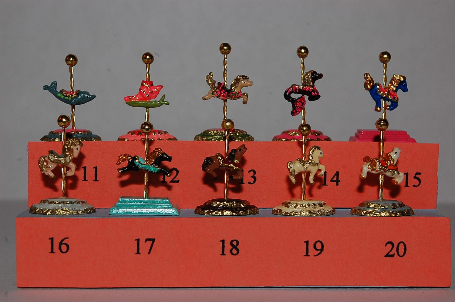 Miniature Dollhouse Carousel Kit- choose from 48 animals