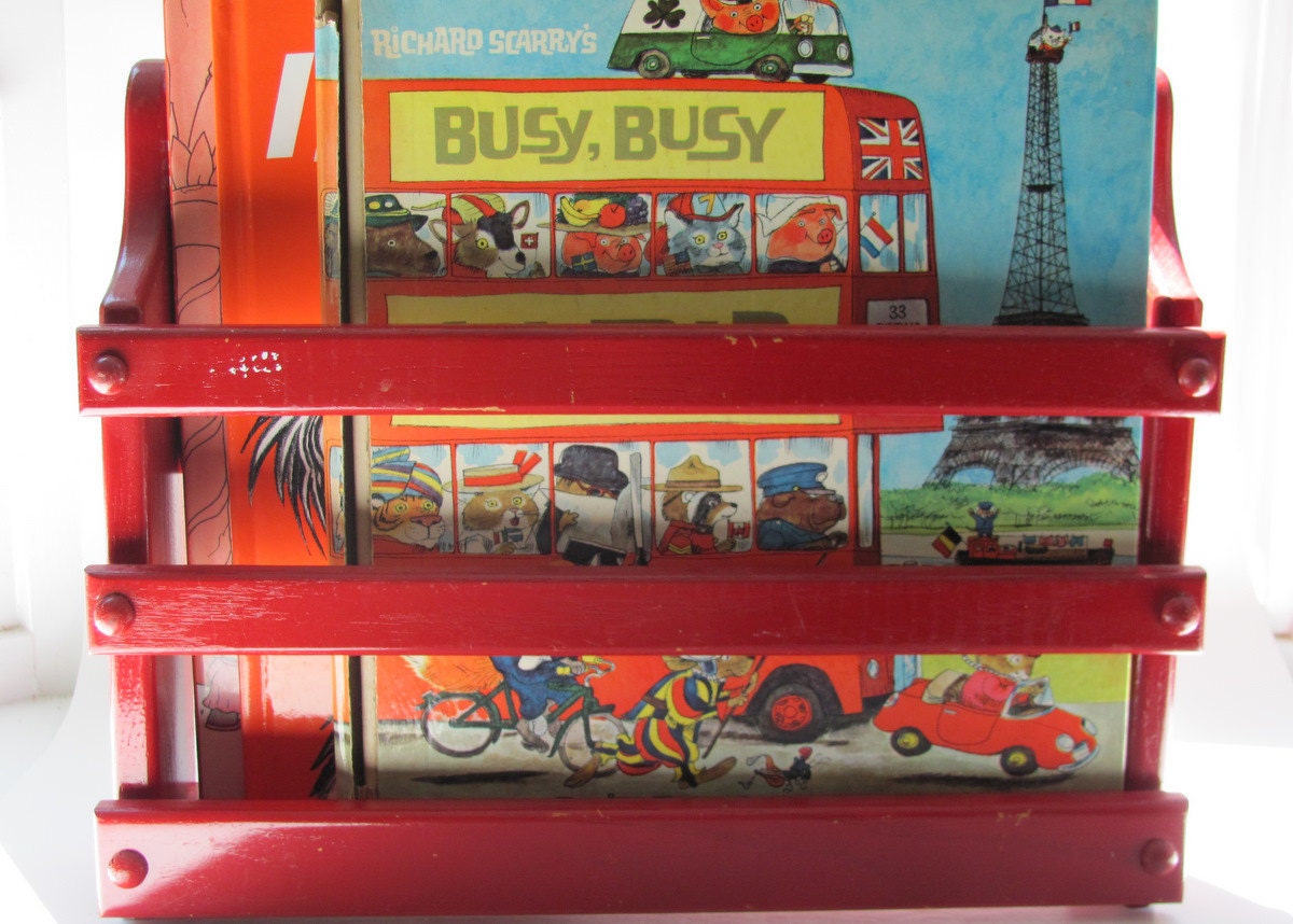 Vintage Hanging Book Rack