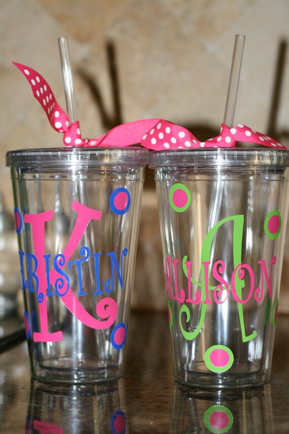 Personalized Cup With Lid And Straw EBay