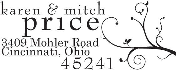 New - Custom Self-Inking Address Stamp - Tree