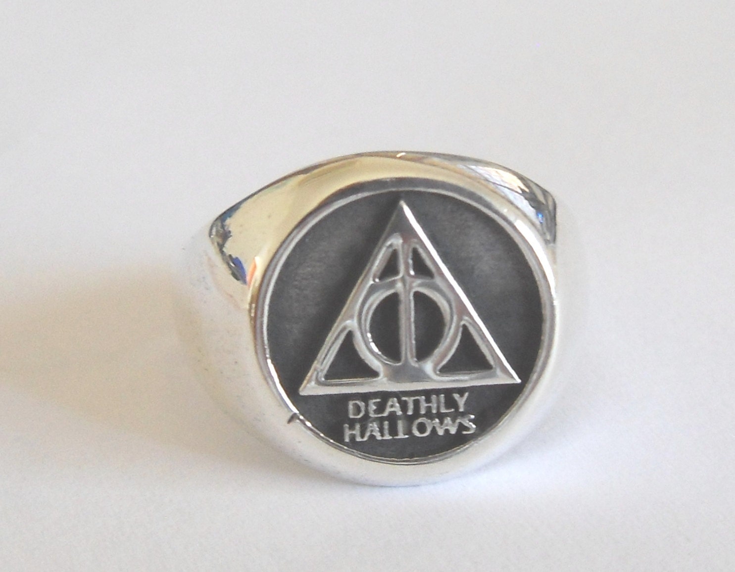 Solid Sterling Silver 925 Harry Potter Deathly Hallows Ring