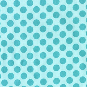 Michael Miller Sea Ta Dot Polka Dots Fabric Aqua Blue