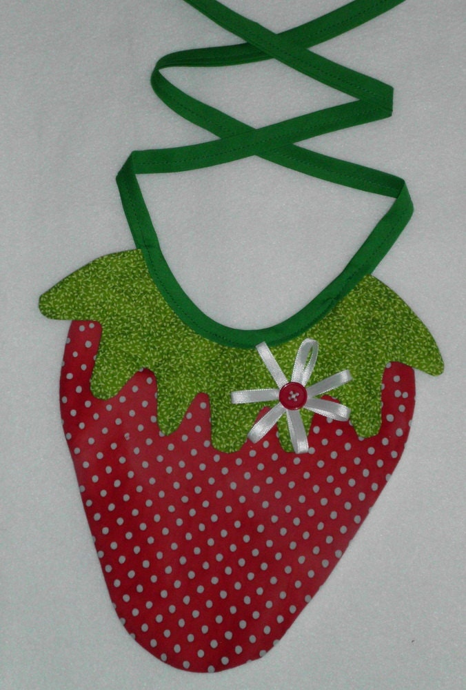 Strawberry Bib