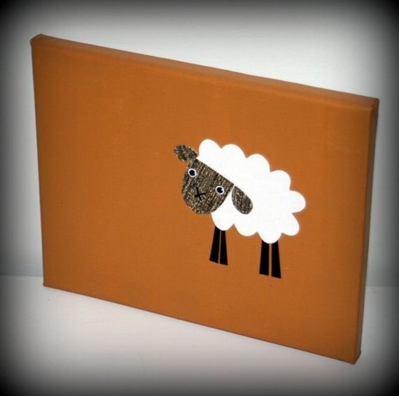 No One Will Do But Ewe - Lamb/Sheep 8x10 Canvas Wall Art - Coffee
