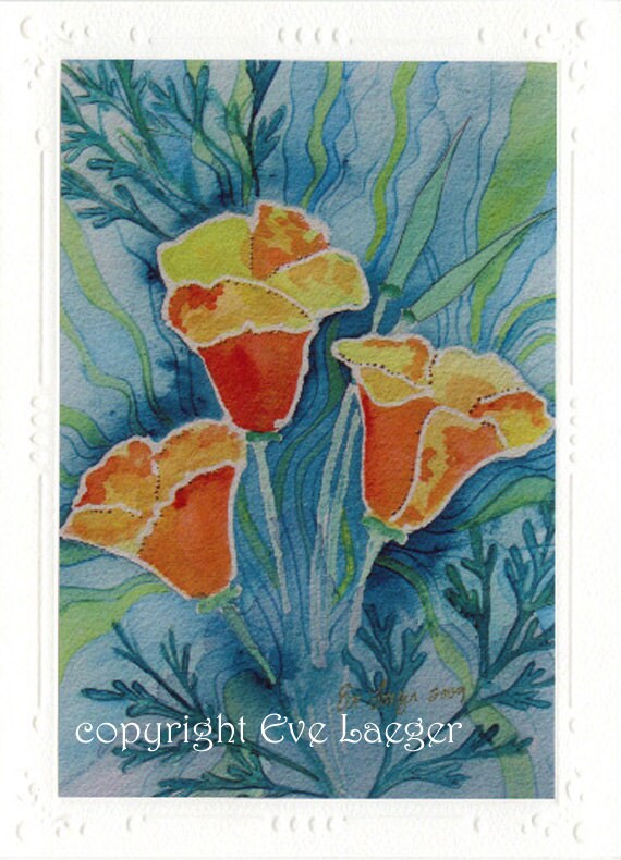 Painted Poppies Card
