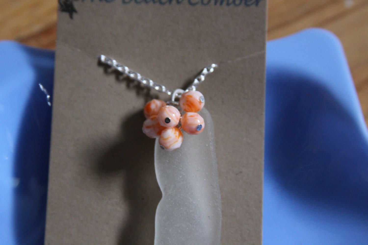Black Friday and Cyber Monday Sales Sunset in July Sea Glass Necklace