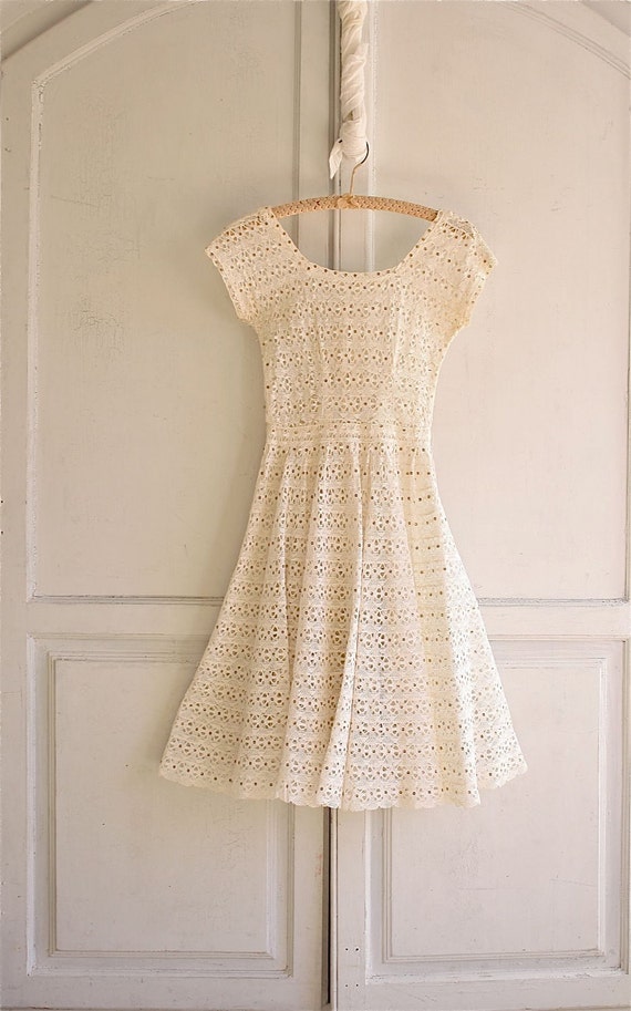 vintage lace crochet Spun Sugar dress