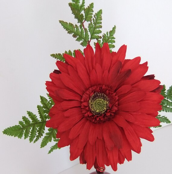 Gerbera Daisy in Glass Vase