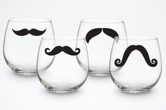 Stemless red Wine Glasses - set of 4