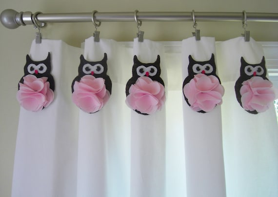 Baby Owls for Curtains...Owls...Cute Girl Owls...Owl Room Decor...Owl Nursery Decor