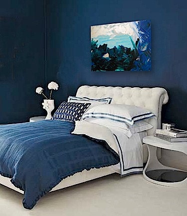 HANGiNG LAKE original abstract modern painting - gallery fine art - contemporary interior design - ooak home wall decor - teal blue