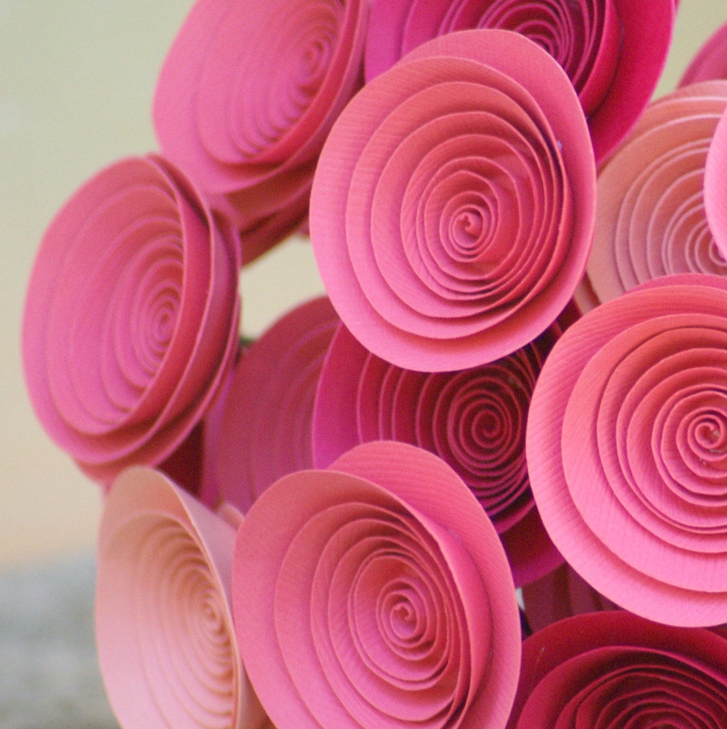 Новый мини розы и розового цветов бумаги