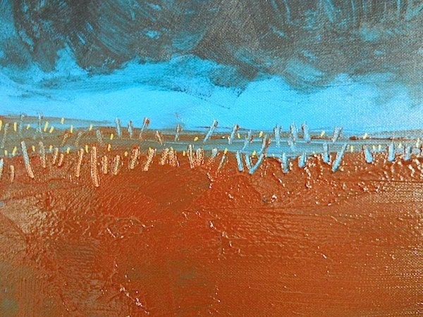 APACHE original abstract modern painting - gallery fine art - contemporary interior design - ooak home wall decor