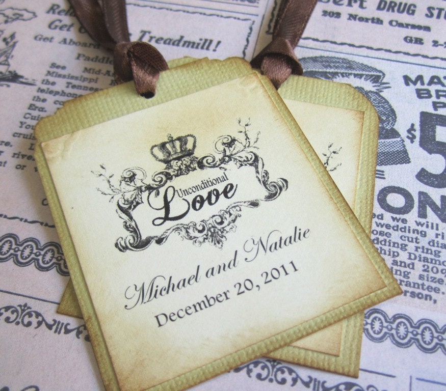 Unconditional Love Wedding Tags - Set of 16