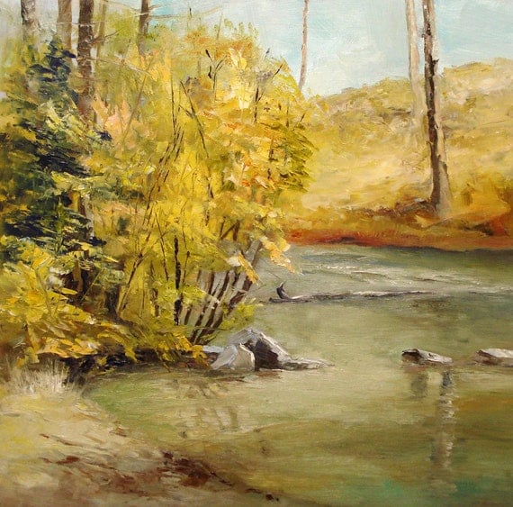 October Morning, Tumalo Creek - original oil painting