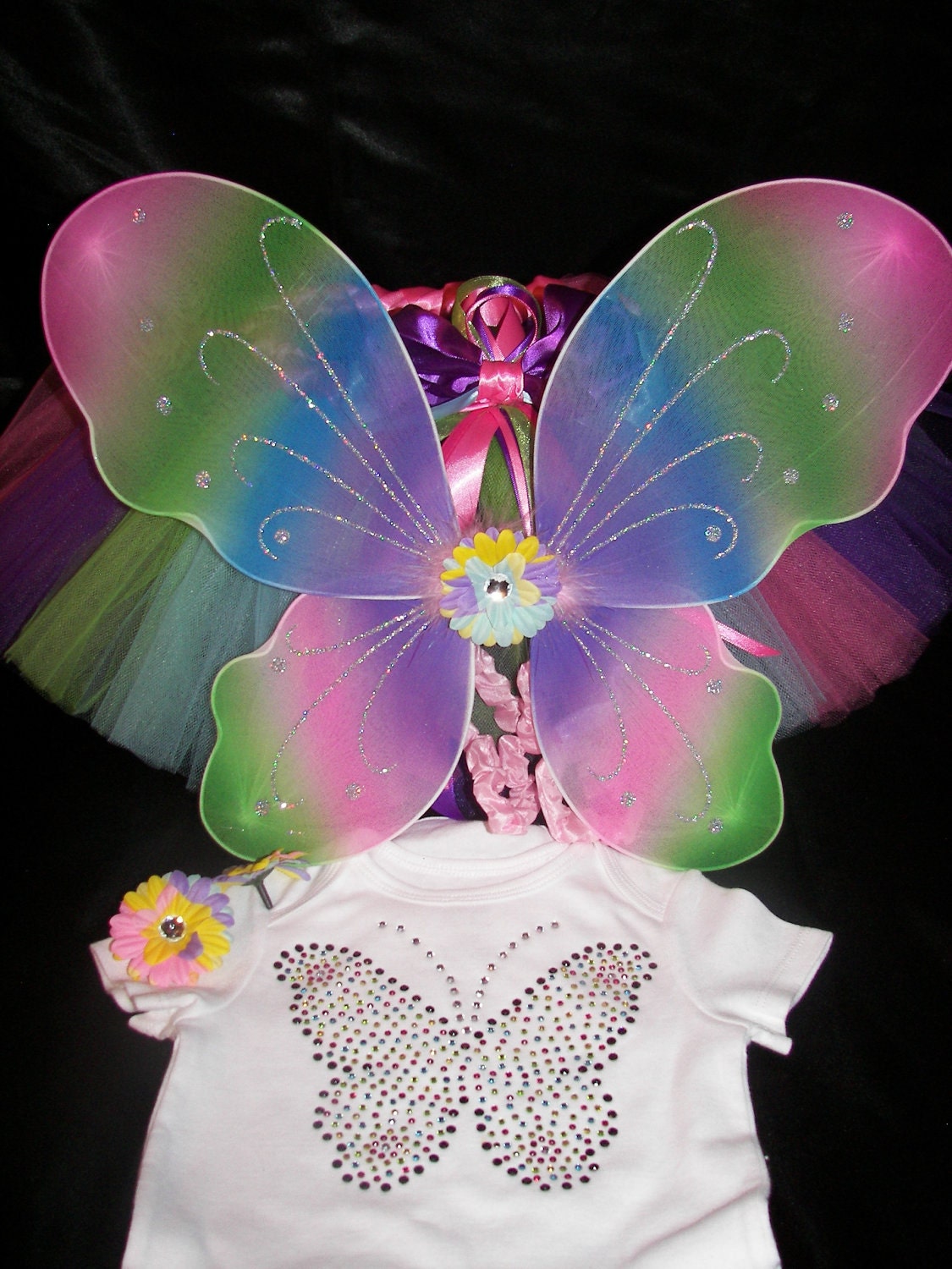 Butterfly Fairy Boutique Bling Tutu Set--Unique and Colorful