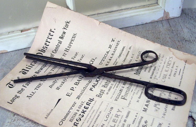 Antique Hair Crimping Iron