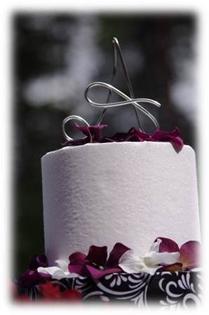 Custom Wire Initial Wedding Cake Topper Monogram 5 in high for Wedding 