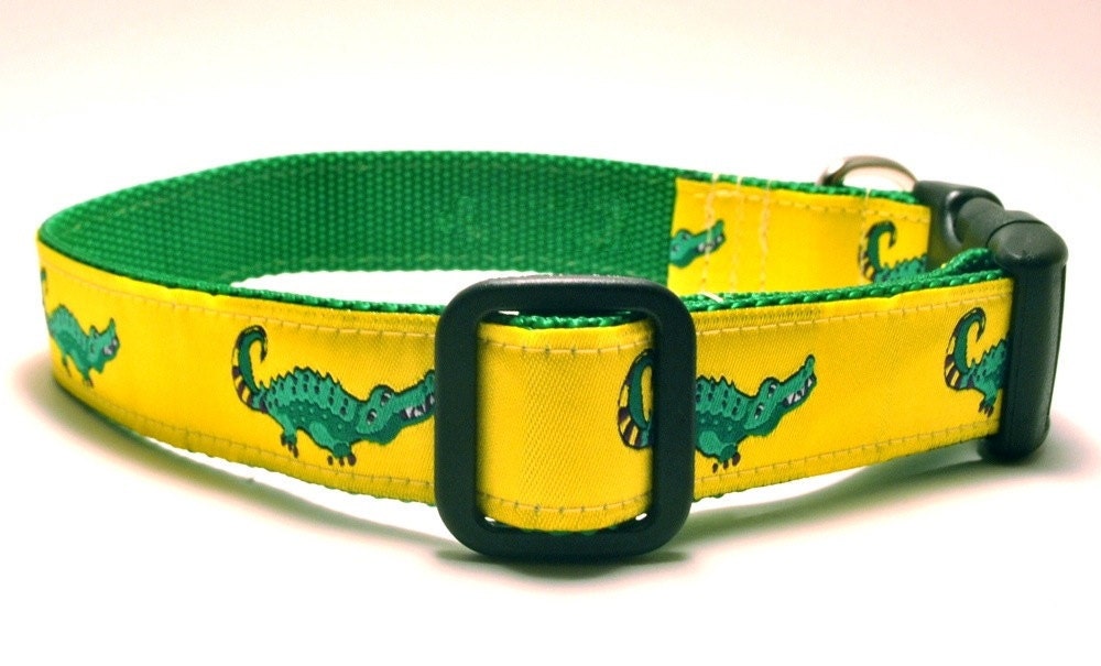 Yellow Gators - 3 Pooches Collar