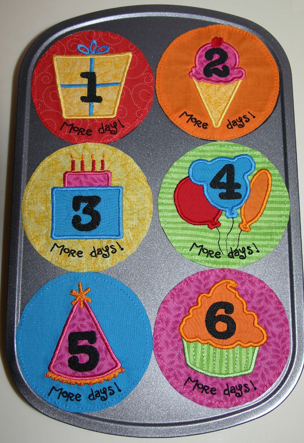 Birthday Advent Calendar Machine Embroidery Pattern Designs-DIY