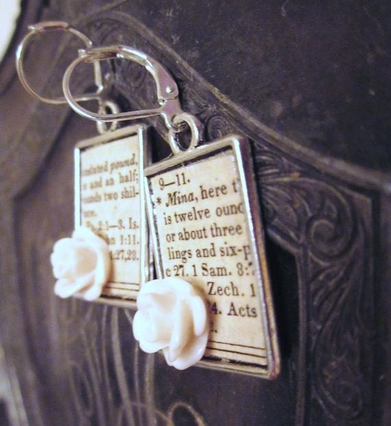 Nostalgia Antique Paper Earrings