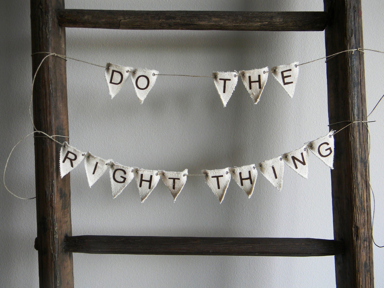 Do The Right Thing canvas mini-pennant banner