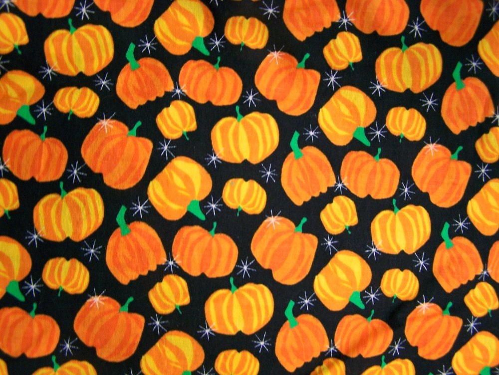 Pumpkins Fabric Spring Industries per Yard