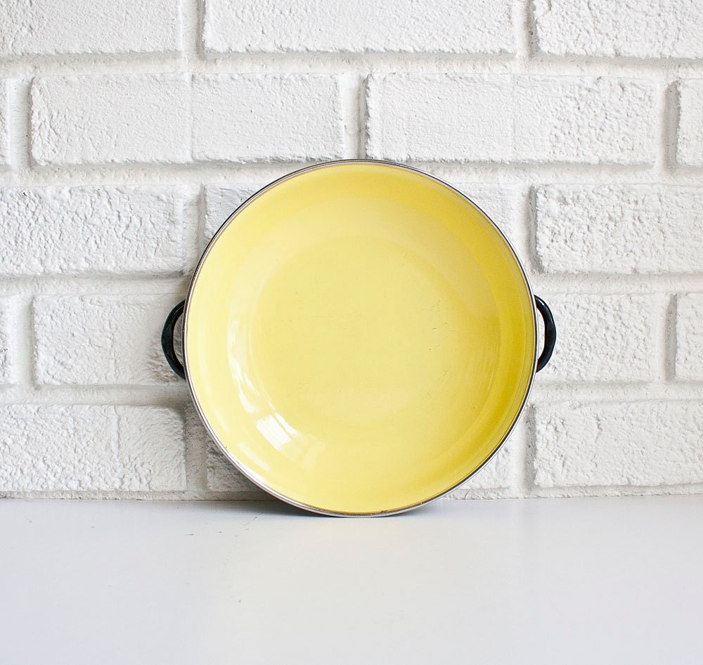 Mid Century Enamel Pan