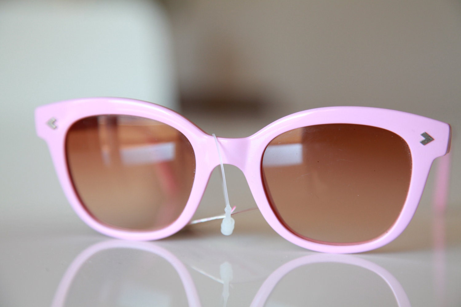 Vintage Wayfarer Sunglasses Hot Pink/ Chrome/ Pink by Polaroid . REDUCED. Gift Certificates Apply