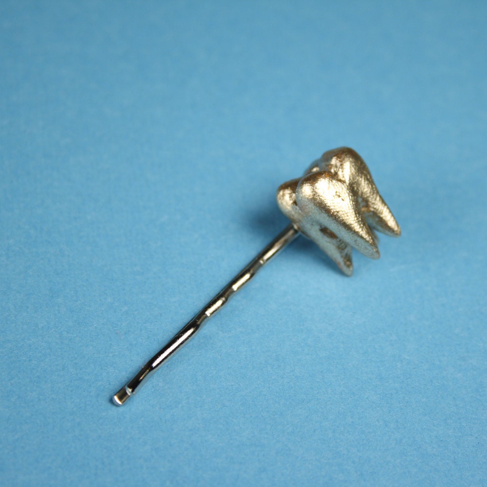 Gold Wisdom Tooth Hairpin