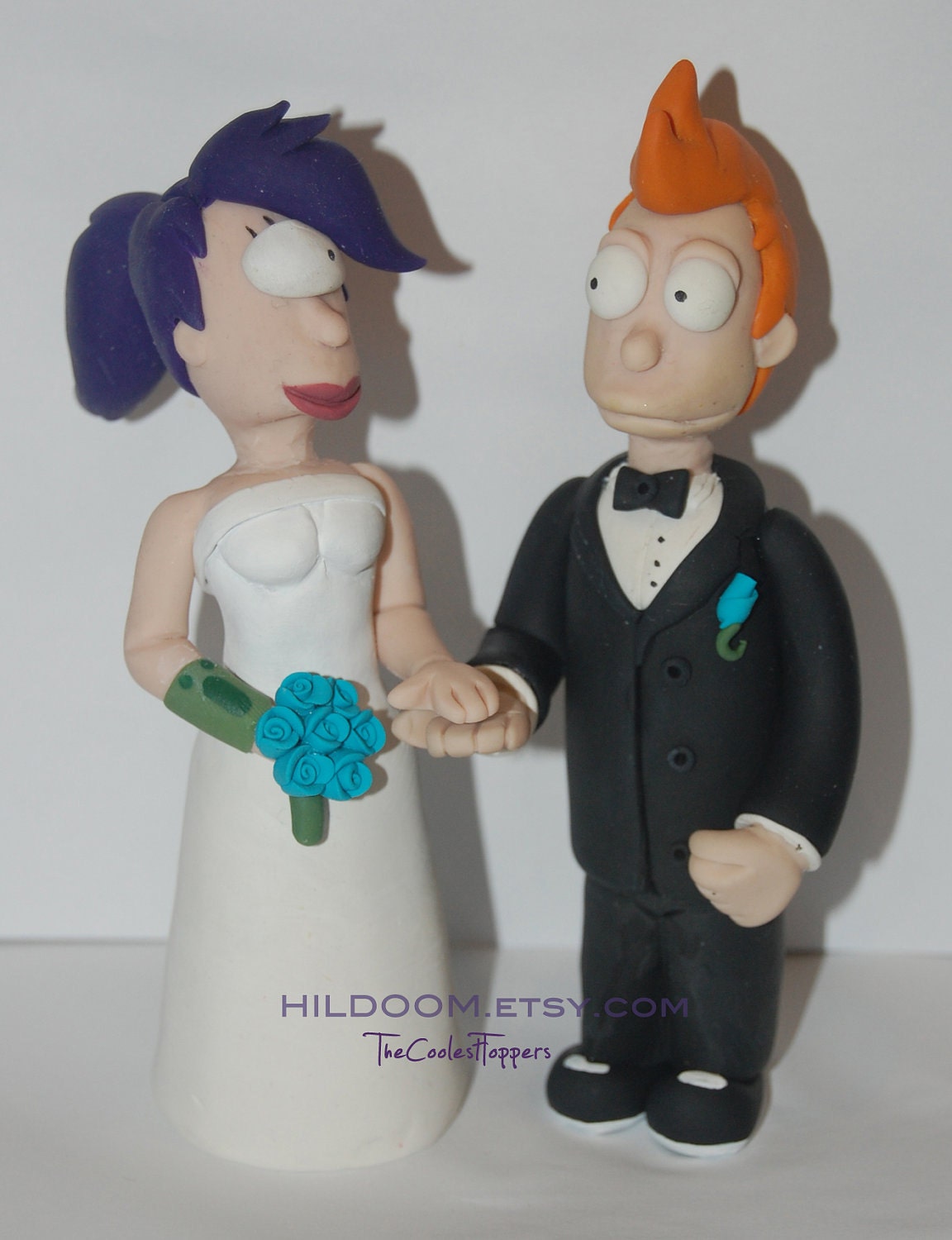 Mutant and Human Wedding Cake Topper