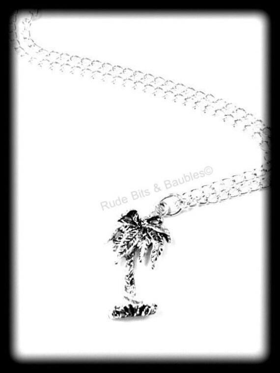 Palm Tree Necklace. From RudeBitsJewelry Palm Tree Necklace. From RudeBitsJewelry
