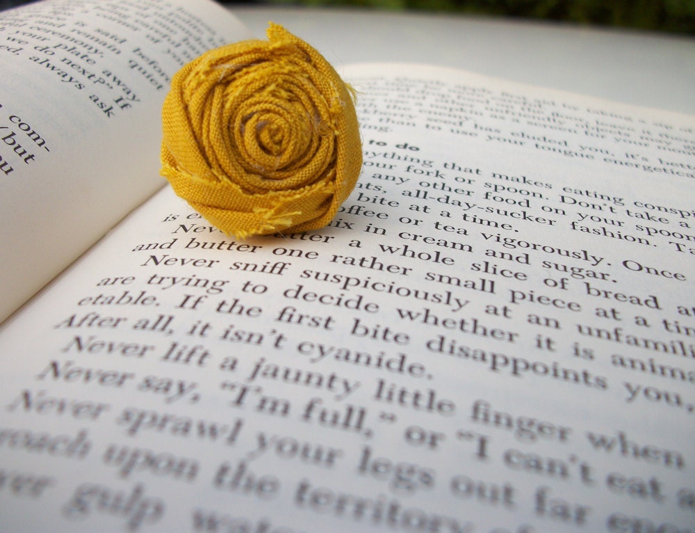 Mustard Yellow Rosette Ring