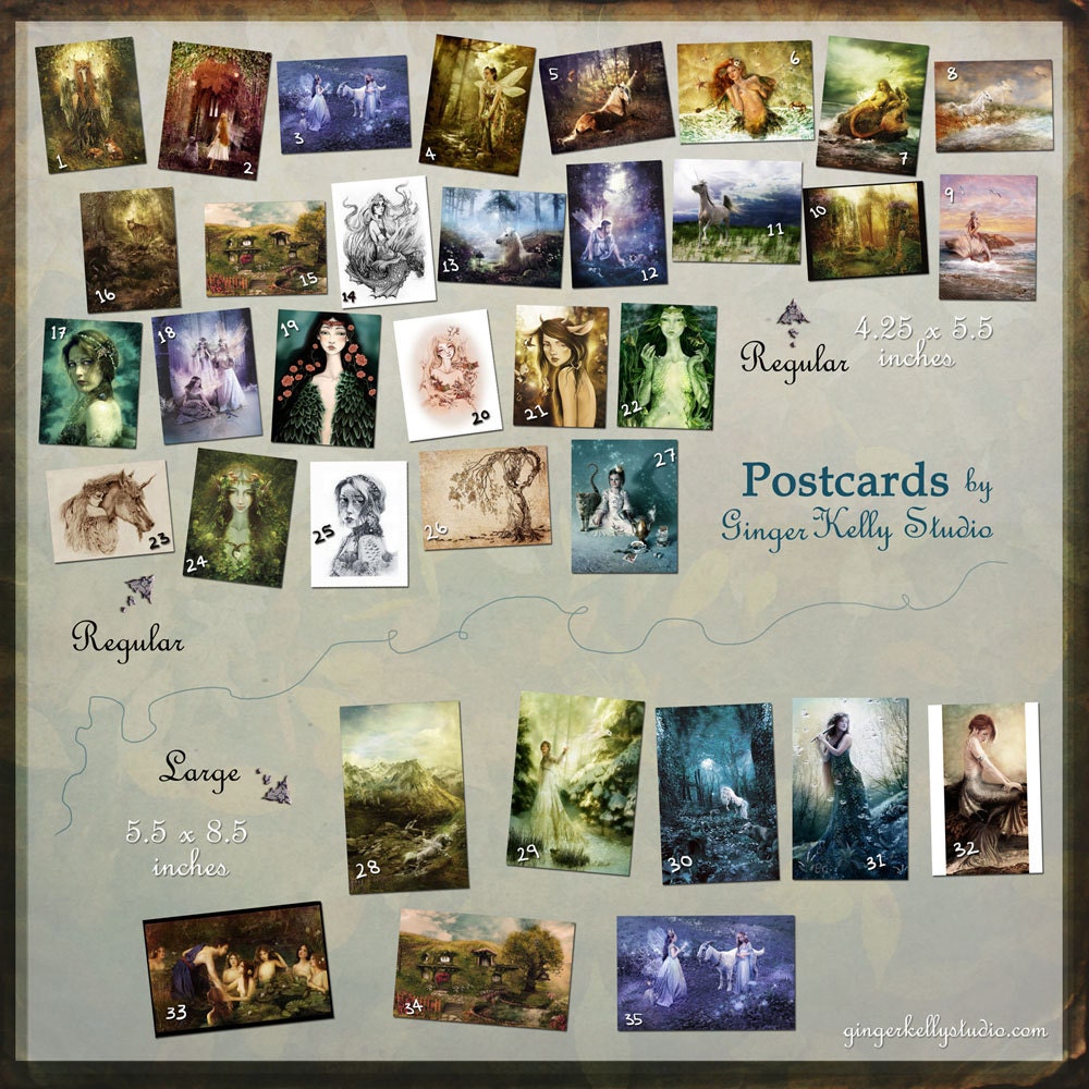 Postcard Collection Ginger Kelly Studio