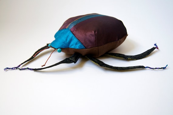 Fabric Beetle / Silk Cotton / Plum / Coleoptera