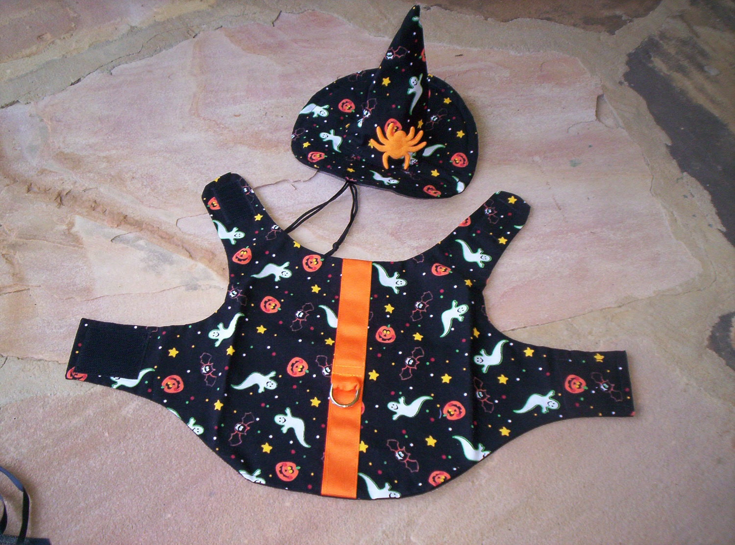 Halloween pet harness with hat Halloween pet harness with hat