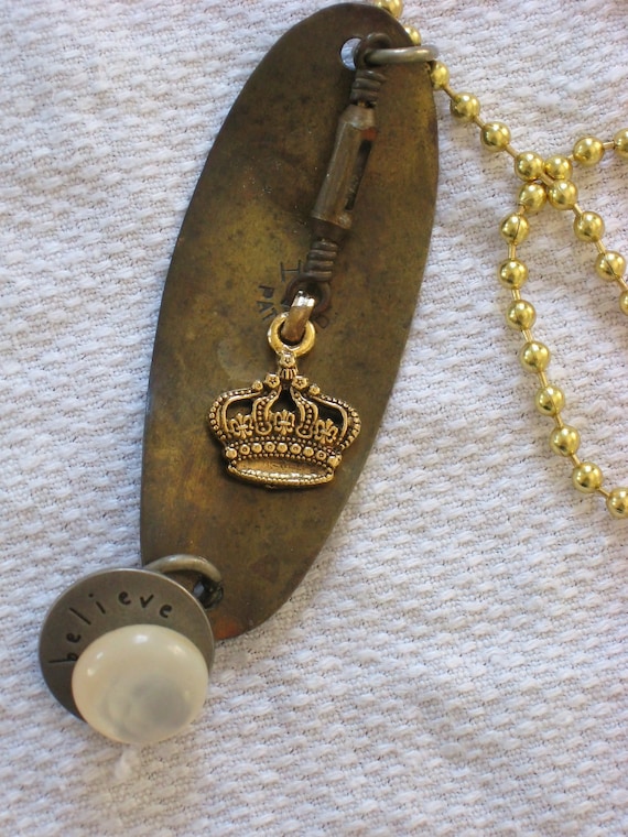 Junk Queen found object necklace