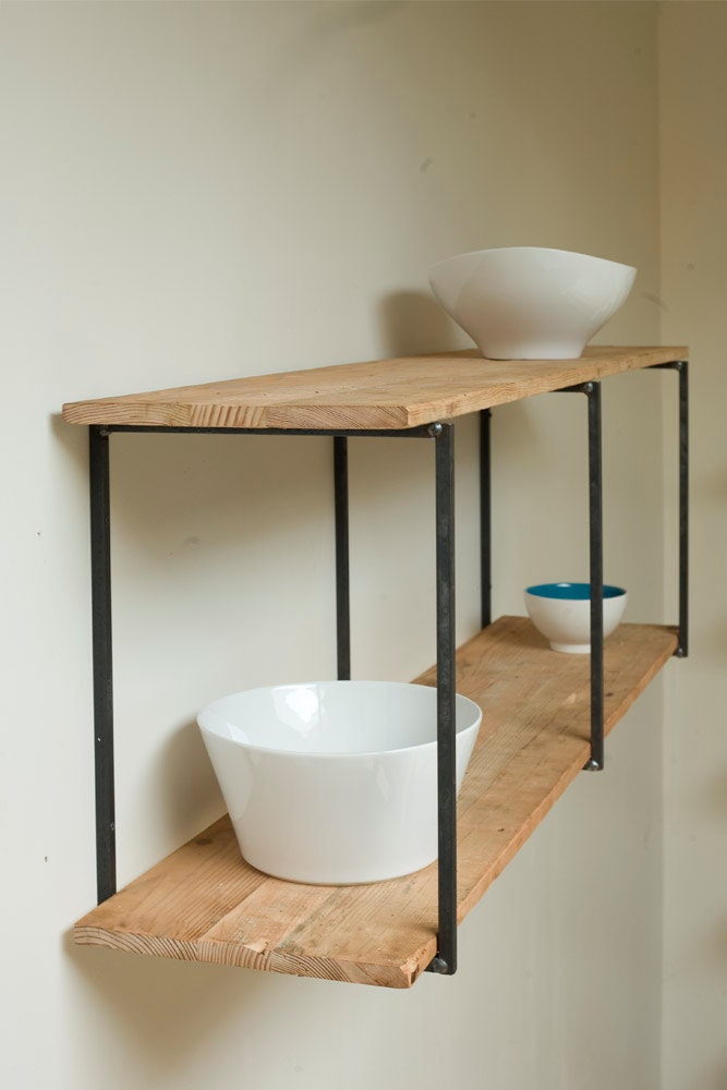 Reclaimed, Recycled, and Beautiful Floating Shelves